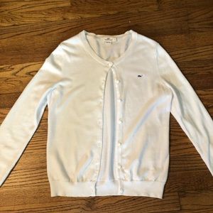 Vineyard Vines White Cardigan